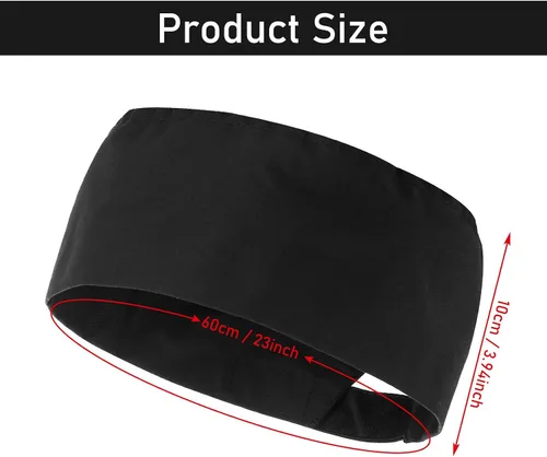 Vista 2 de Yolev 4 gorras de chef unisex ajustables para cocina, con malla transpirable, tapas de cocina con elástico, talla única, parte superior de malla