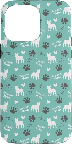 Vista 21 de Frenchie Mom French Bulldog Mom Blue Women Case for iPhone 17