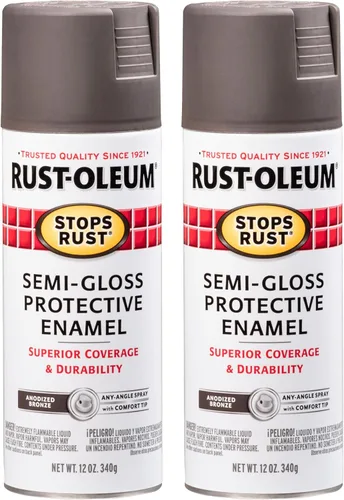 Vista 149 de Rust-Oleum 7776830 - Pintura en aerosol para prevención del óxido, 12 onzas, negro plano