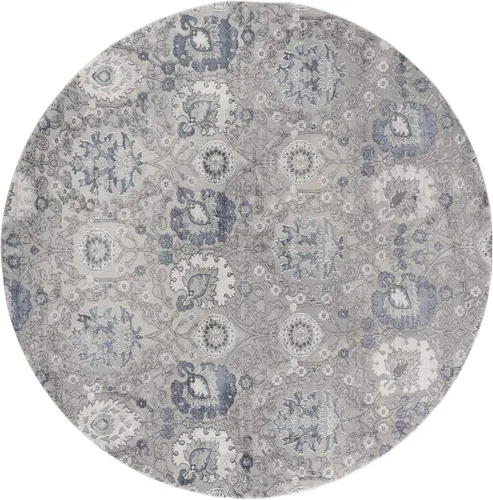 Vista 4 de United Weavers Cascades Olallie - Alfombra decorativa floral azul de 1 pies 11 pulgadas x 3 pies