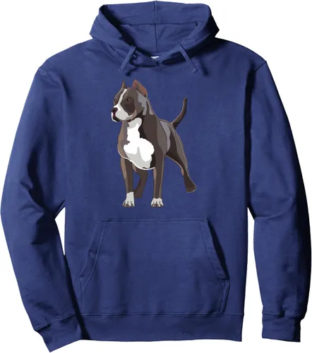 Vista 6 de American Bully Dog Owner Illustration - Sudadera con capucha para amantes de los perros