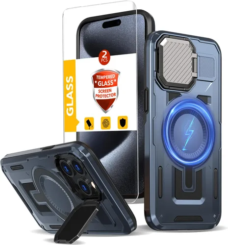 Vista 74 de Funda magnética para Google Pixel 9A compatible con cargador inalámbrico MagSafe, para Pixel 9A, funda de teléfono integrada de 360 °, con 2