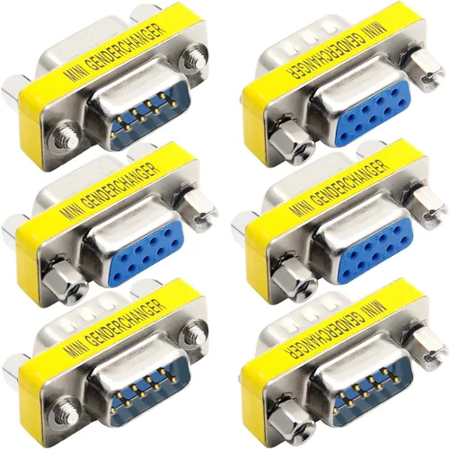 Vista 8 de DB15 Adaptador macho a macho de 15 pines Acoplador cambiador Serial D-Sub 15 pines hembra a hembra cambiador de género Conectores convertidores
