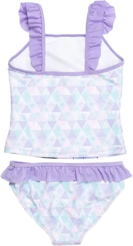 Vista 3 de Disney Minnie Mouse Frozen Princess Belle - Juego de traje de baño de 3 piezas tankini parte superior inferior de bikini para niños pequeños a niños