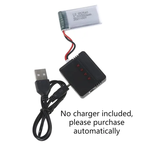 Vista 7 de Actualizado 3.7 V 1000 mAh 25C Li-PO batería 952540 para Syma X5 X5C X5C-1 X5S X5SW X5SC V931 H5C CX-30 Quadcopter Repuestos li-po cargador