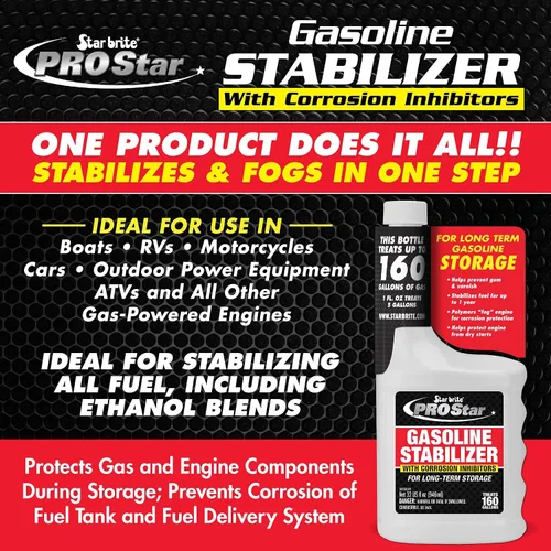 Vista 5 de Star Brite PRO Star Estabilizador de Gasolina - Niebla y Protege Motores Almacenados y Todo el Sistema de Combustible de la Corrosión - Mantiene