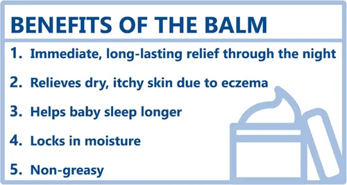Vista 2 de Aveeno Baby Eczema Therapy Bálsamo hidratante nocturno con avena coloidal y ceramida, 11 onzas y crema hidratante para terapia de eccema, avena
