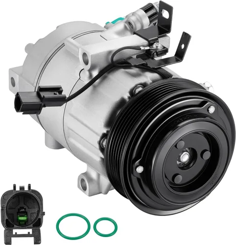 Vista 12 de BDFHYK 57197 Compresor de CA con embrague compatible con Hyundai Santa Fe 2003-2006 y XG350 2002-2005 3.5L, XG300 2001 3.0L, compatible con Kia