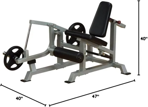 Vista 6 de Body-Solid (LVLE) Pro Cubline - Extensión de piernas de apalancamiento, máquina de pesas de gimnasio comercial y en casa para ejercicios