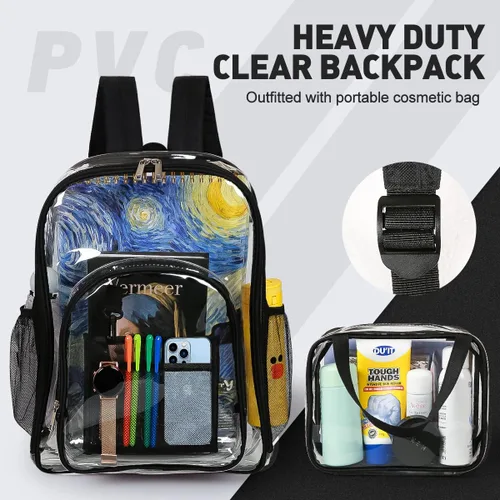 Vista 2 de Mochila transparente para padres de 2 piezas
