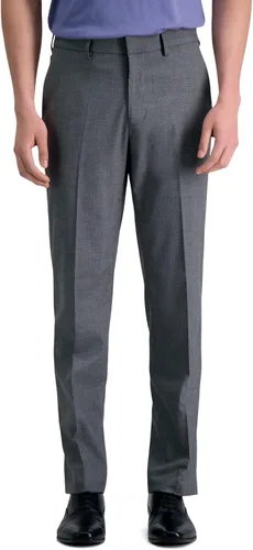 Vista 22 de J.M. Haggar - Pantalón de vestir para hombre, elástico en 4 direcciones, corte recto, parte delantera plana Negro