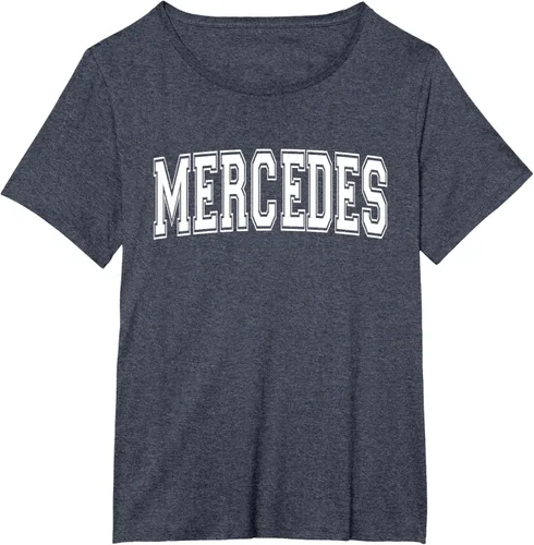 Vista 49 de MERCEDES TX TEXAS USA - Camiseta deportiva vintage estilo Varsity, Negro, S
