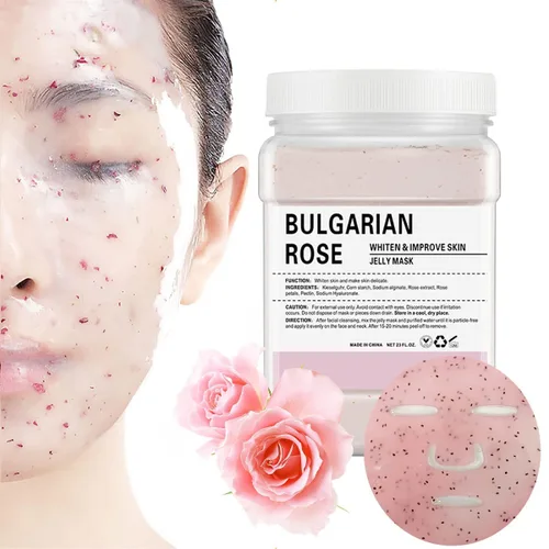 Vista 12 de Máscara de gelatina en polvo para faciales, antienvejecimiento de oro de 24 quilates, mascarilla facial profesional para combatir líneas finas