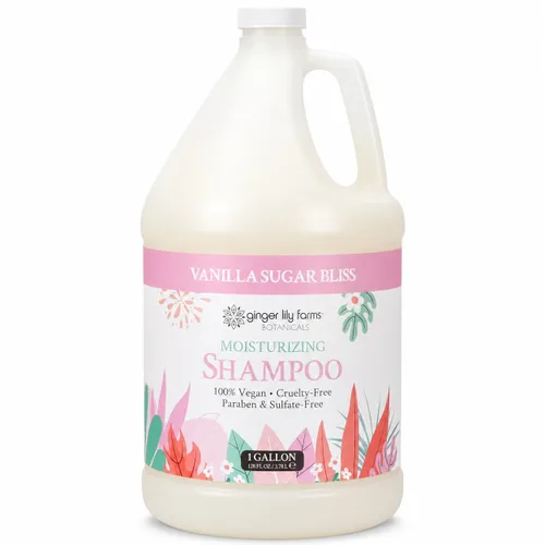 Vista 23 de Ginger Lily Farms Botanicals Champú hidratante para todo tipo de cabello, 100% vegano y libre de crueldad, aroma a pera de manzana, repuesto de 1