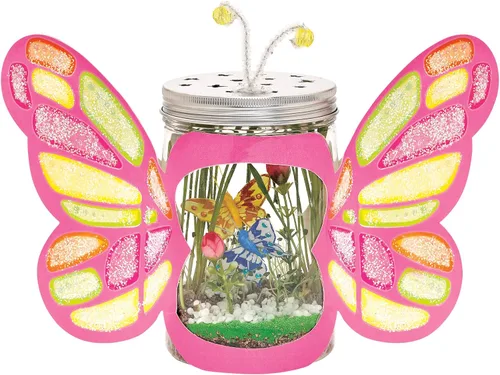 Vista 4 de Creativity For Kids Terrario de mariposas Sparkle N' Grow - Manualidades STEAM para niños