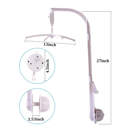 Vista 5 de Cuna de bebé con temática deportiva, 1 unidad de béisbol, fútbol, baloncesto, rubí, americano, bebé, bebé, guardería, móvil decorativo