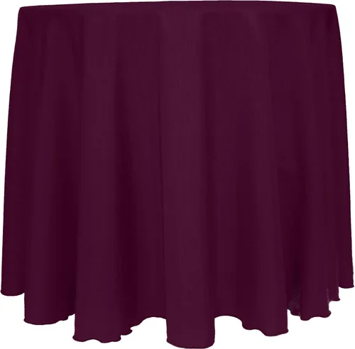 Vista 51 de Mantel reversible de satén Shantung de Ultimate Textile Majestic 96" redondo, Satin, Paquete de 2