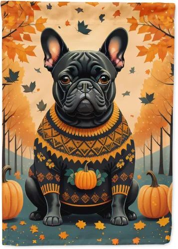 Vista 21 de Caroline's Treasures DAC1001GF Affenpinscher - Bandera decorativa para jardín de otoño, decoración para patio exterior, patio, parterres