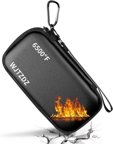 Vista 8 de Funda rígida resistente al fuego de 6500 °F, bolsa organizadora electrónica impermeable, funda de transporte EVA a prueba de golpes para teléfonos