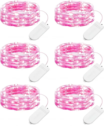 Vista 13 de Minetom - Paquete de 12 luces LED con pilas para decoración navideña Blanco cálido