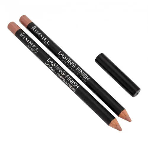 Vista 26 de Rimmel Delineador de labios de acabado duradero, Brownie Pie 8HR Wear Paquete de 2 Pastel de brownie