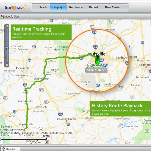 Vista 4 de SinoTrack Rastreador GPS 4G para vehículos, localizador GPS ST-906L en tiempo real, dispositivo de seguimiento de ubicación con monitor de voz
