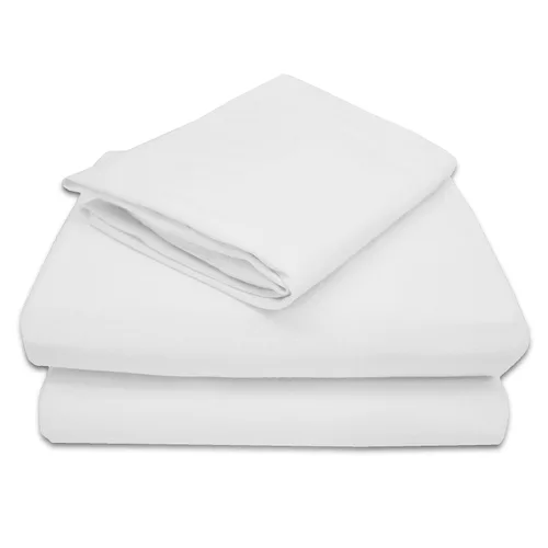Vista 8 de TL Care Juego de sábanas de 3 piezas de punto de jersey de algodón 100% natural, azul, suave y transpirable, para niños y niñas