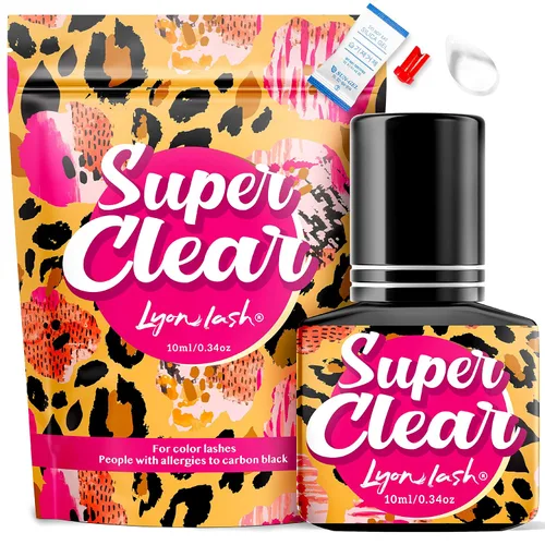 Vista 9 de Lyon Lash Super Clear - Pegamento de extensión de pestañas de 0.2 fl oz 1 a 2 sec tiempo de secado 6 a 8 semanas Suministros adhesivos negros