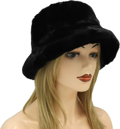 Vista 2 de Umeepar - Sombrero de copa baja de pelo sintético de invierno, unisex