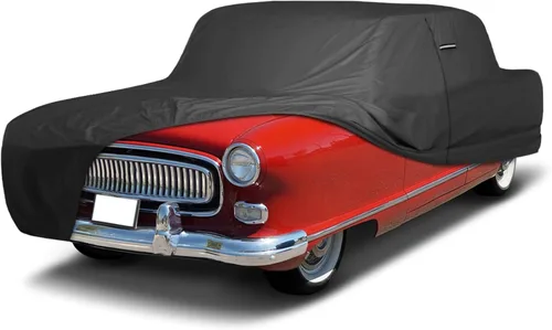 Vista 29 de iCarCover Funda de automóvil personalizada de alta calidad para AMC Ambassador 1965-1973, resistente, impermeable, para todo tipo de clima, lluvia
