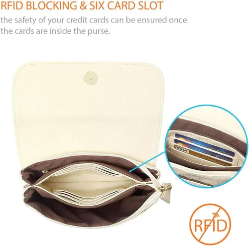 Vista 3 de MINICAT Bolsos cruzados pequeños con bolsillos espaciosos para teléfono celular, monederos para mujer