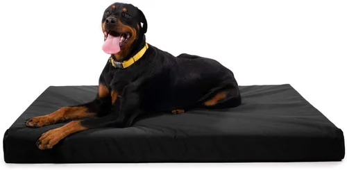 Vista 23 de K9 Ballistics Tough Ripstop - Cama ortopédica rectangular para perro, funda extraíble lavable, espuma ortopédica sólida para perros grandes de azul