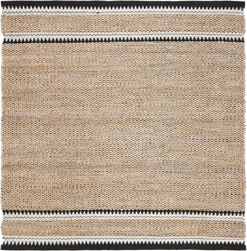 Vista 20 de SAFAVIEH Colección de fibra natural - Alfombra decorativa de 2 x 3 pies, color natural y negro, hecha a mano de yute rústico costero, ideal