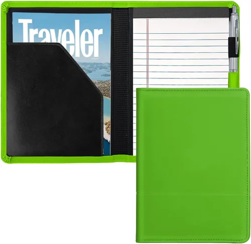 Vista 12 de Carpeta/Portafolio con Bloc, Mini Carpeta Portafolio con Bloc 5 x 8 Bloc de Escritura Tamaño Legal, Organizador de Documentos A5 para Hombres
