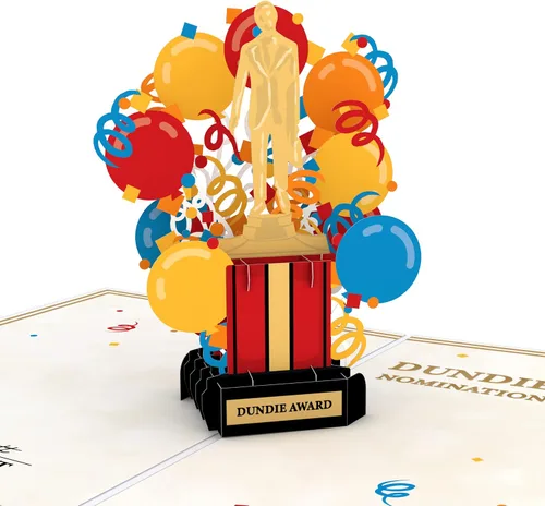 Vista 2 de Lovepop Tarjeta emergente de feliz cumpleaños para ella y él – Tarjetas de felicitación de cumpleaños 3D The Office para niños, niñas, hombres