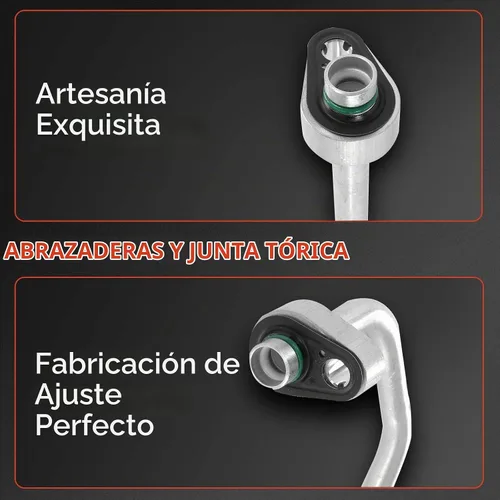 Vista 3 de A-Premium Conjunto de manguera de línea de descarga de A/C compatible