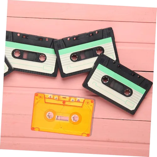Vista 6 de Vintage Cassette Tape Wall Sculptures Set of 3 Plastic Decorative Pieces