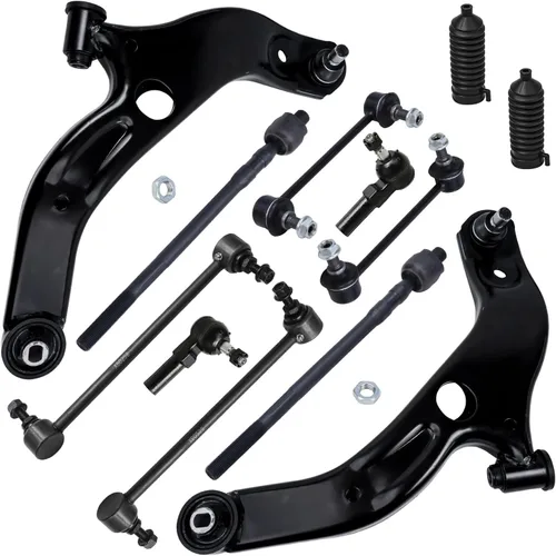 Vista 59 de Detroit Axle - Kit de extremo delantero para Hyundai Sonata XG350 XG300 Kia Optima, 2 brazos de control superiores con juntas de bola, 2 brazos
