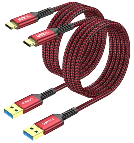 Vista 17 de SUNGUY Cable USB C para Android Auto de 10 Gbps, 1.5 pies 3A USB 3.1 Gen 2, carga rápida y transferencia de datos, cable USB C CarPlay, compatible