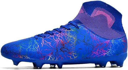 Vista 2 de Botines de fútbol ligeros para mujer, botas de fútbol cómodas con pinchos, zapatos deportivos de entrenamiento