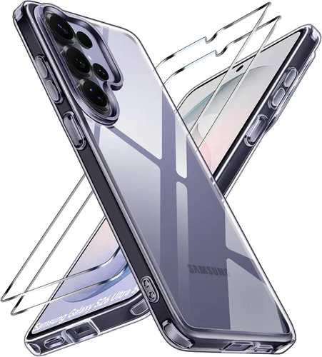 Vista 24 de ivoler Estuche 3 en 1 para iPhone 17 de 6.3" 2025 con 2 protectores de pantalla de vidrio templado [Protección de grado militar], parte trasera