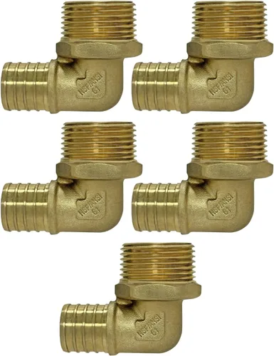 Vista 10 de XFITTING Crimpado de púas 1 en Pex X 1 en codo roscado macho, 2 piezas