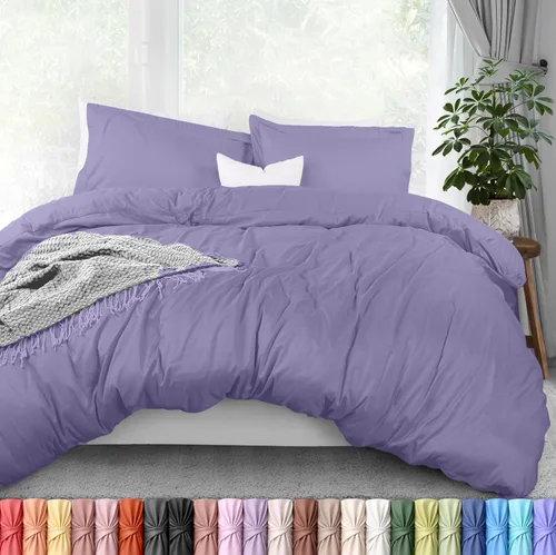 Vista 20 de Utopia Bedding Juego de funda de edredón tamaño individual - 2 piezas con cierre de cremallera - 1 funda de edredón 68X90 pulgadas y 1 funda de Beige