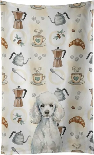 Vista 89 de Caroline's Treasures Afghan Hound - Toalla de cocina para barra de café, terciopelo frontal y lazo de algodón, lavable a máquina Sabueso afgano