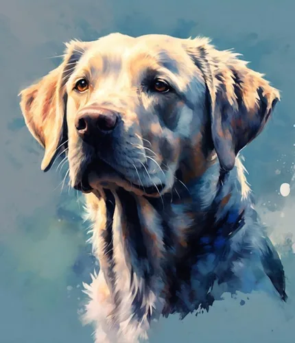Vista 11 de ZMHZMY Kits de pintura por números, Labrador Retriever DIY lienzo digital pintura al óleo regalo para niños, estudiantes, adultos principiantes