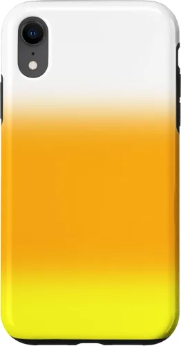 Vista 8 de iPhone 14 Halloween Candy Corn Gradient Naranja Amarillo Blanco Caso
