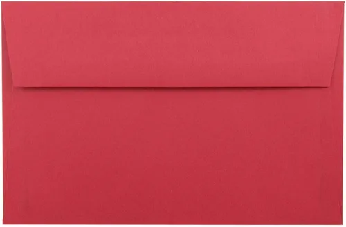 Vista 22 de JAM PAPER Sobres de invitación de colores A1 de 4 barras - 3 5/8 x 5 1/8 - Rojo reciclado - 100