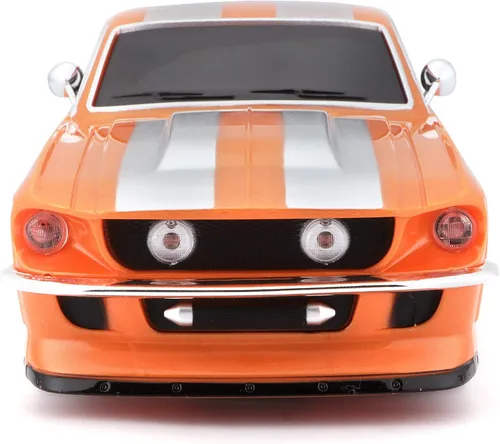 Vista 2 de Maisto Tech R/C 1:24 Escala 2.4 GHz 1967 Ford Mustang GT, Naranja Metálico