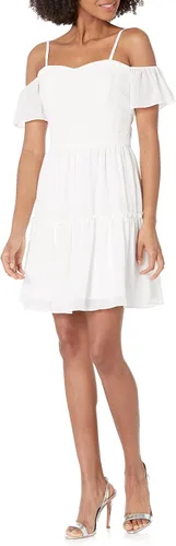 Vista 5 de Dress the Population Vestido midi Justitia Fit and Flare para mujer