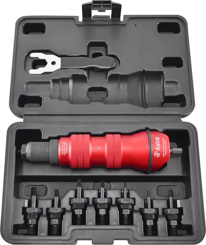 Vista 3 de Kit de adaptador de tuerca de remache para taladro ADN14 de Astro Pneumatic Tool y kit de adaptador de tuerca de remache ADN38 XL - Capacidad de 3/8